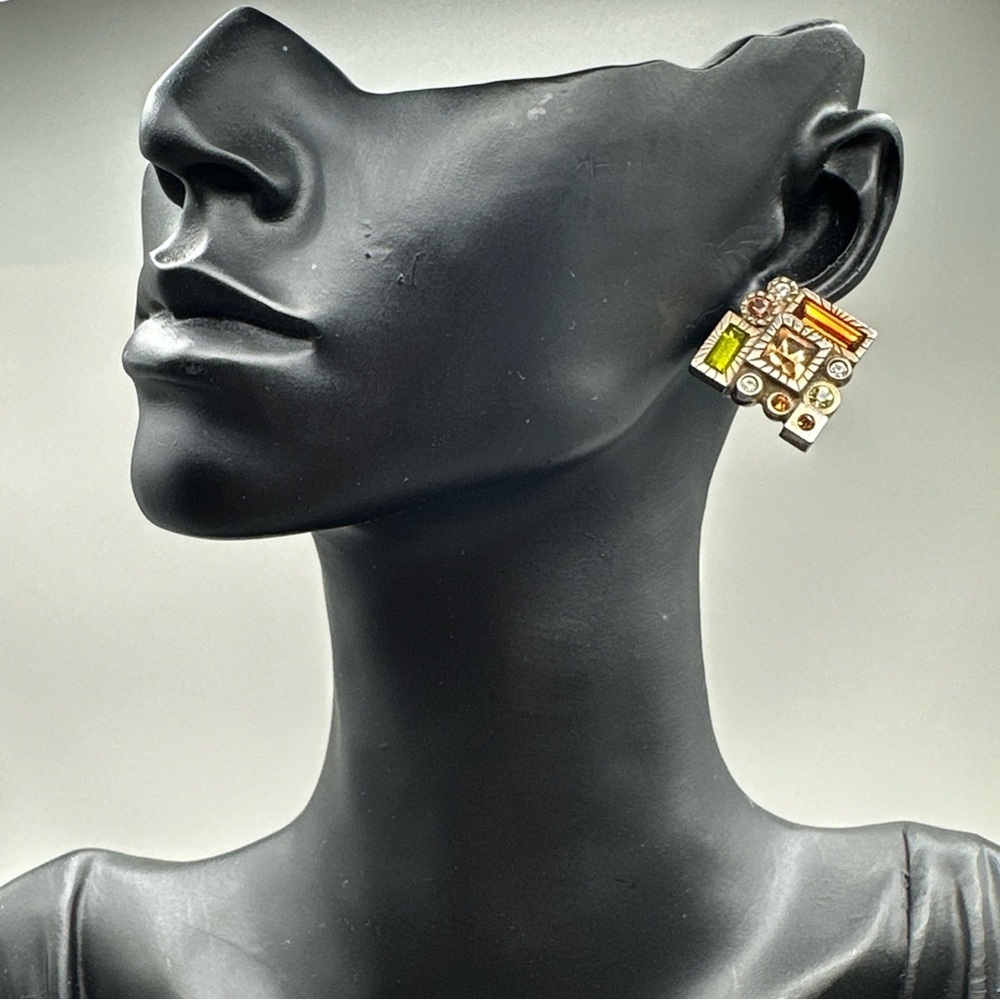 Colorful Geometric‎ Earrings